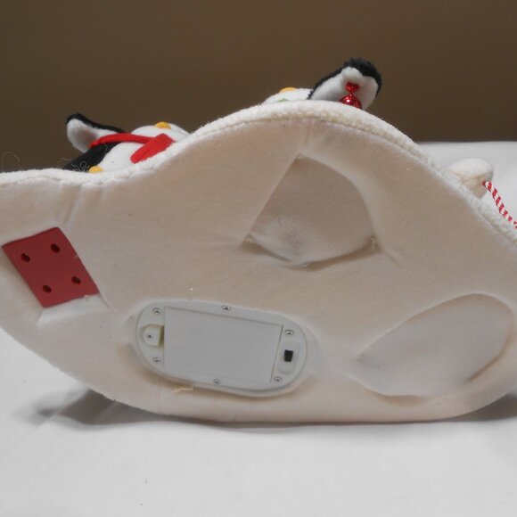 HALLMARK ANIMATED MUSICAL PLUSH PENQUINS SNOWMAN DECOR  ROCKIN AROUND 🎄 WORKS - Picture 6 of 10